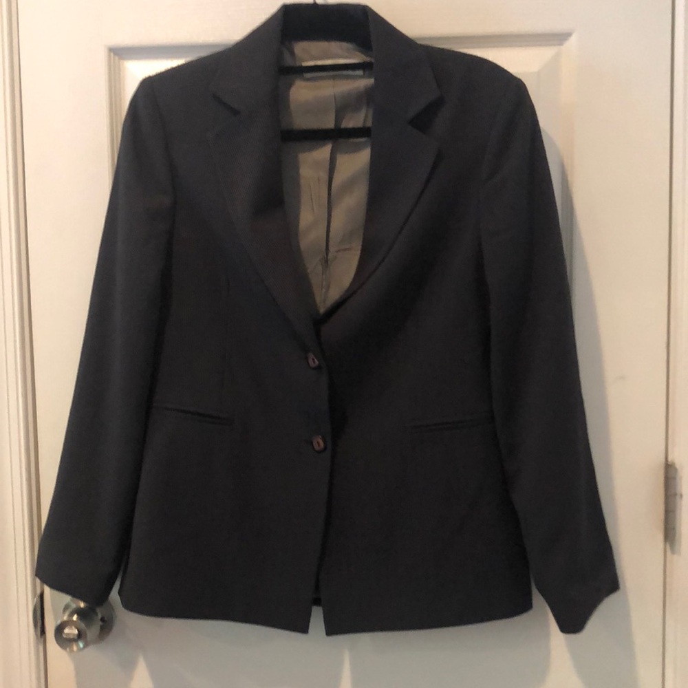 Women’s Black Blazer with White Dots